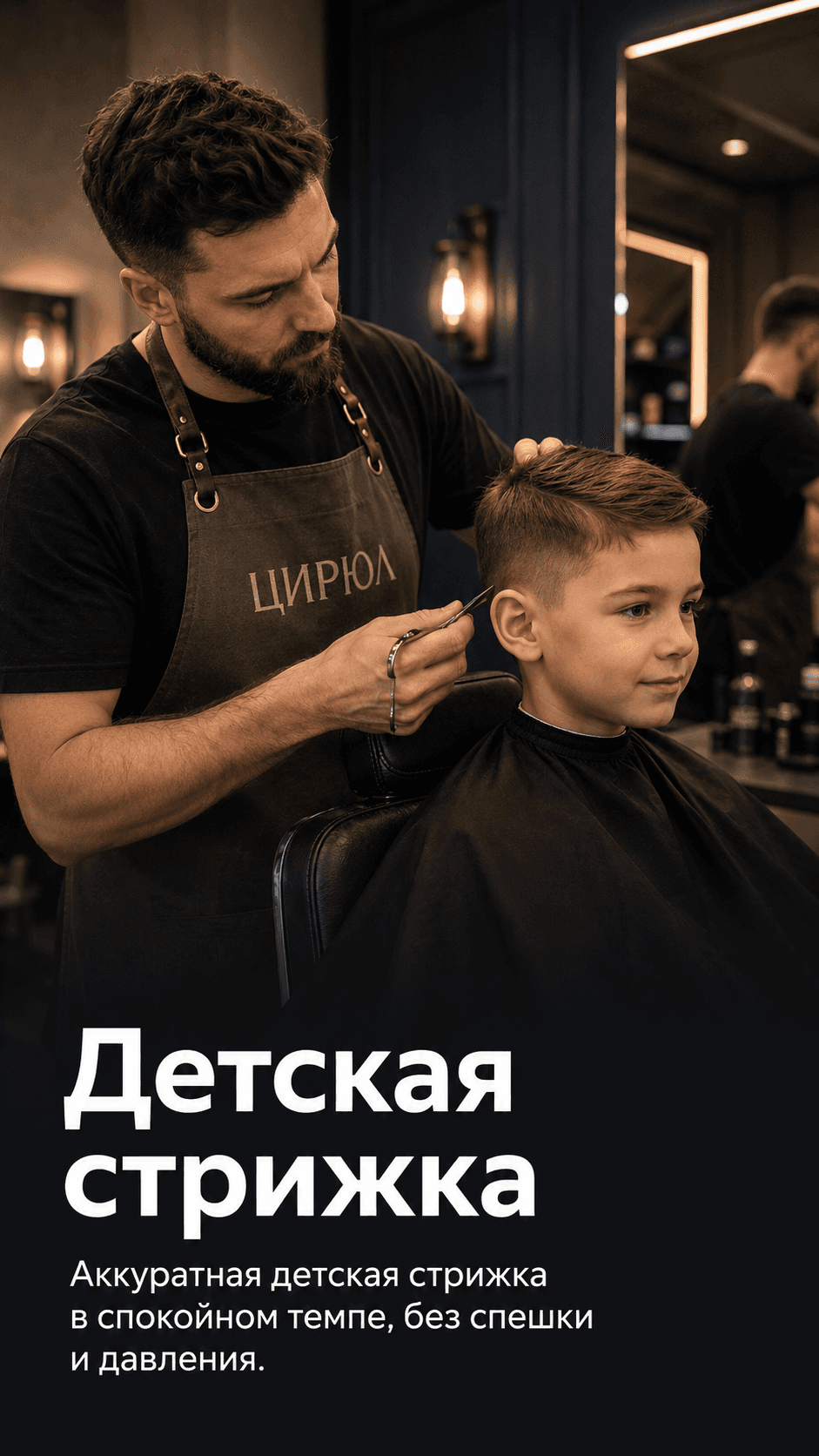 Детская стрижка (до 12 лет) ЦИРЮЛ